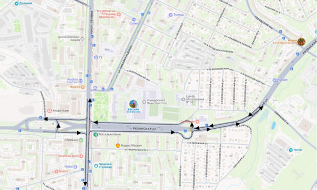 В Туле ограничат движение под Орловским путепроводом с 23 по 26 января