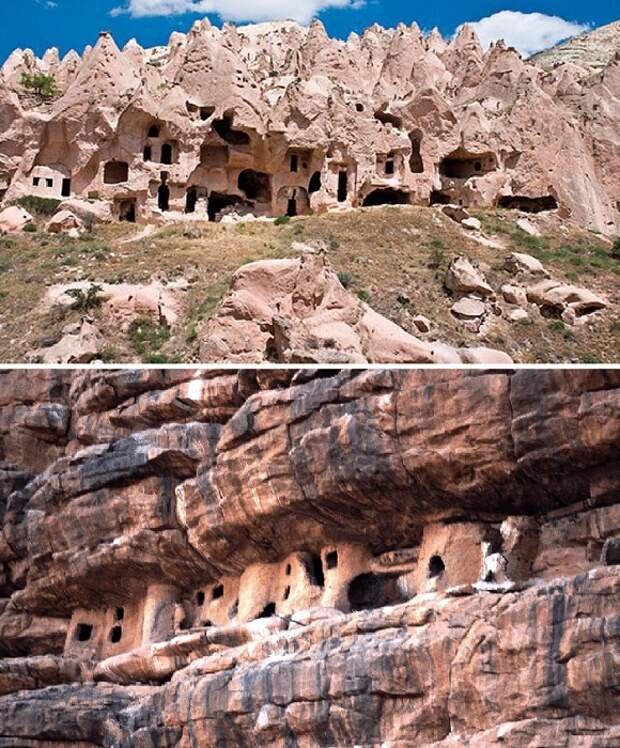Скальные жилища были более надежно защищены нежели шалаши или вигвамы.