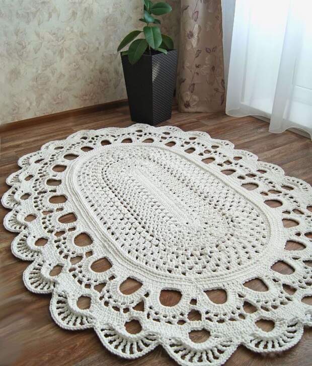 Ковры из шнура своими руками: схемы и техники (54 фото)