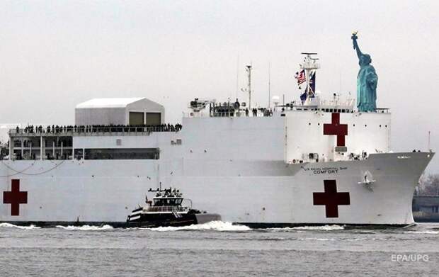Военный корабль-госпиталь прибыл в Нью-Йорк - Korrespondent.net
