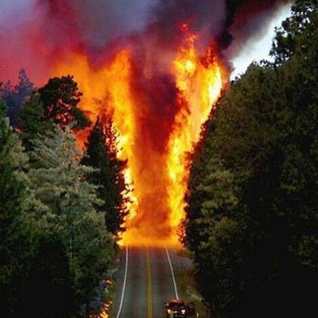 11. Пожары в городах США больше похожи на иллюстрации к треку AC/DC - Highway To Hell бушует, захватывает дух, красиво, природа, стихия, фото