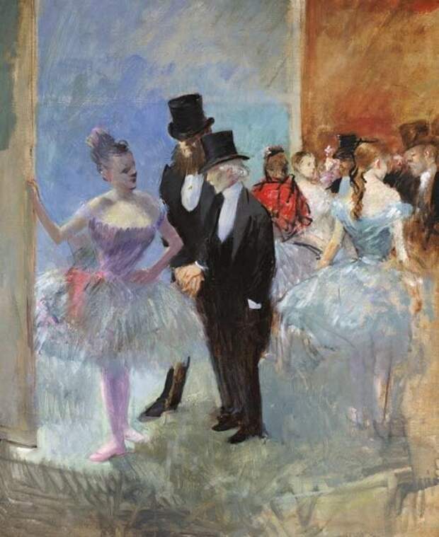 "Фойе оперы", Жан-Луи Форен, 1885 г.