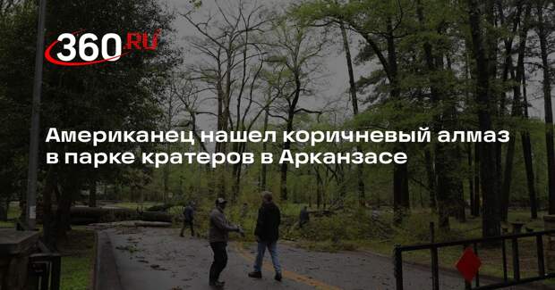 Американец нашел коричневый алмаз в парке кратеров в Арканзасе