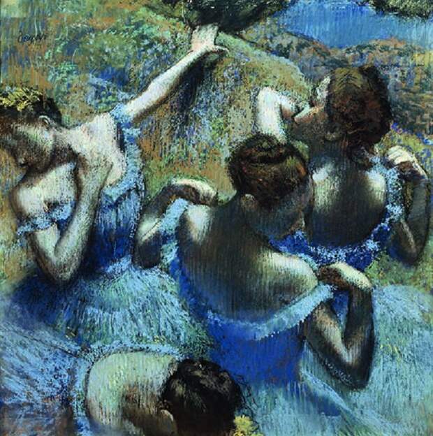 Голубые танцовщицы. ГМИИ им. Пушкина, Москва. Автор: Эдгар Дега.