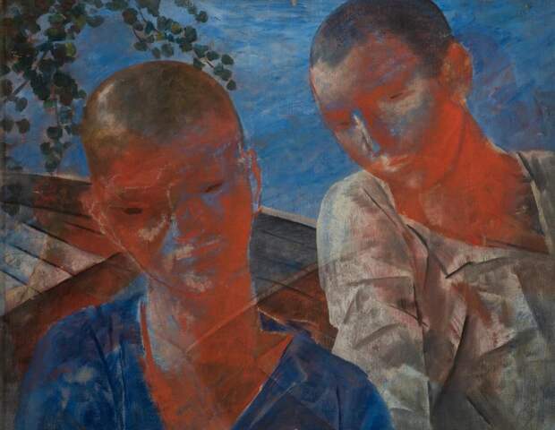 Кузьма Петров-Водкин. «На рыбалке». Этюд, 1934. Частное собрание