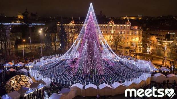 christmas tree, vilnius christmas tree