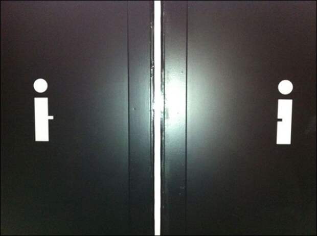 Креативные таблички на дверях туалетов из разных стран