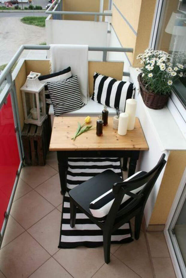 Мебель для маленького балкона: 15 стильных и практичных примеров