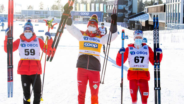 Александр Большунов стал чемпионом мира в скиатлоне