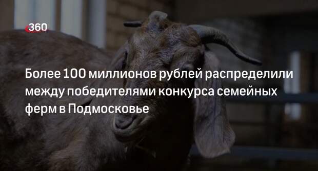 Более 100 миллионов рублей распределили между победителями конкурса семейных ферм в Подмосковье