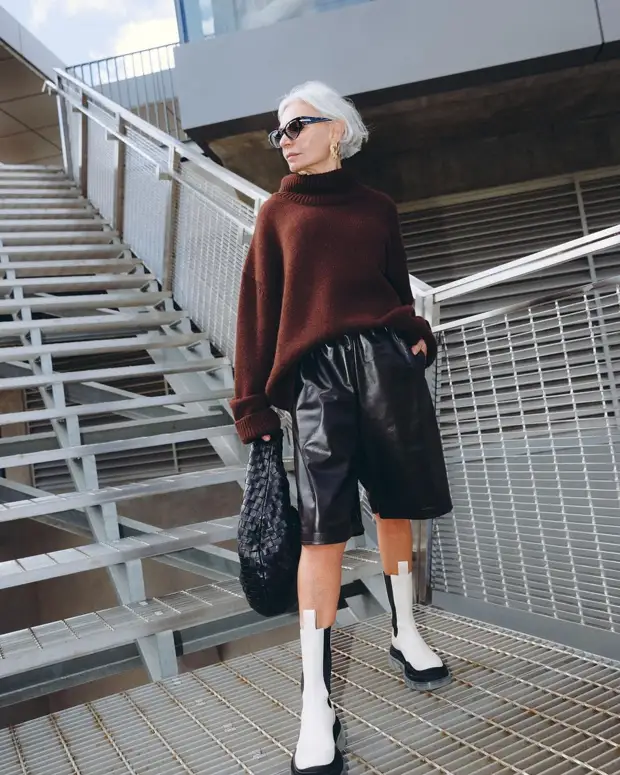 13 стильных и модных образов от Грес Ганем для женщин старше 60 лет