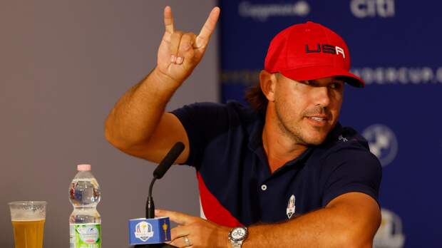 Brooks Koepka Ryder Cup red hat Longhorn horns