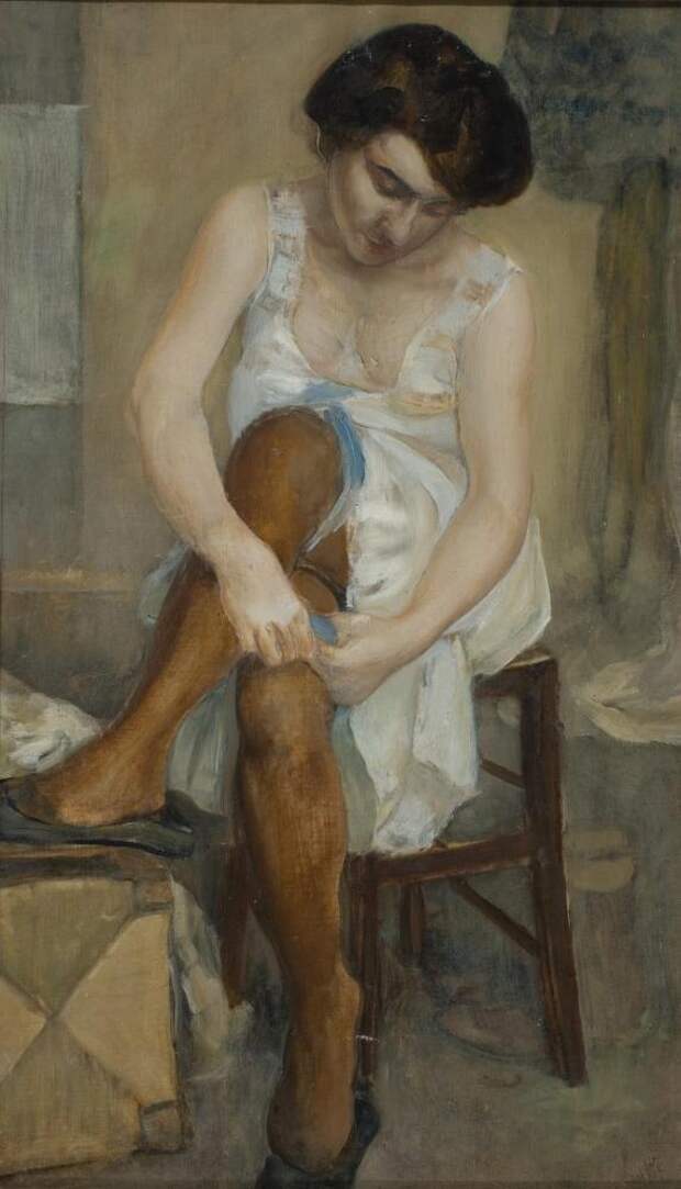 Кузьма Петров-Водкин. Портрет жены художника, 1907. Собрание семьи Палеевых