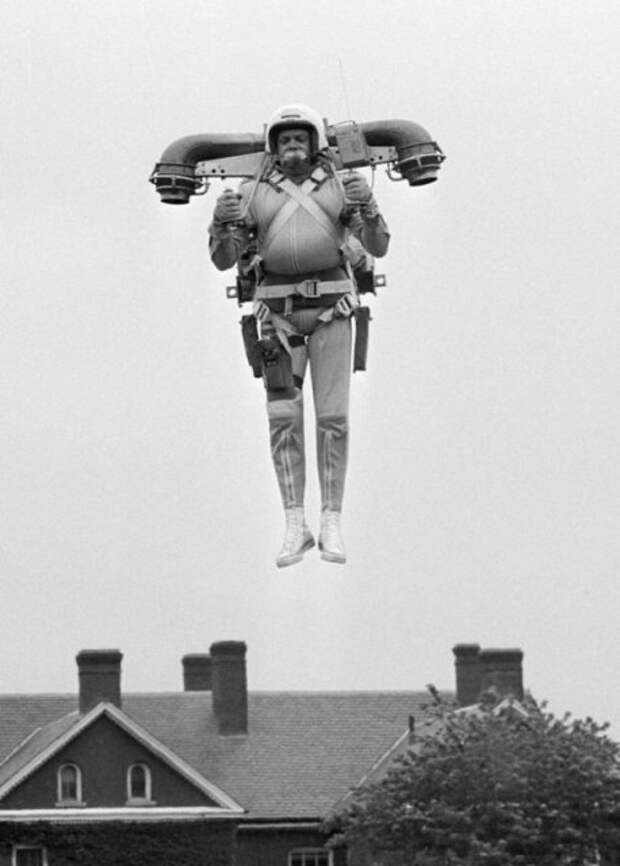Robert Courter и его летающий рюкзак в 1969 году. история, люди, мир, фото