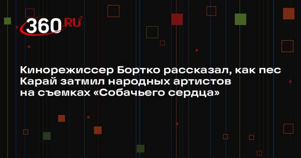 Кинорежиссер Бортко рассказал, как пес Карай затмил народных артистов на съемках «Собачьего сердца»