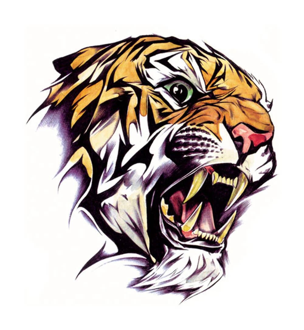 Рисунок злого тигра