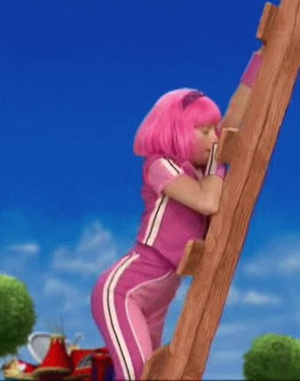 Slideshow lazy town fuck yeah meme.
