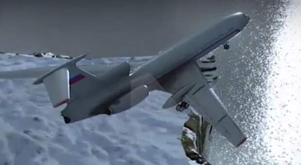 3D-реконструкция крушения ТУ-154 над Чёрным морем