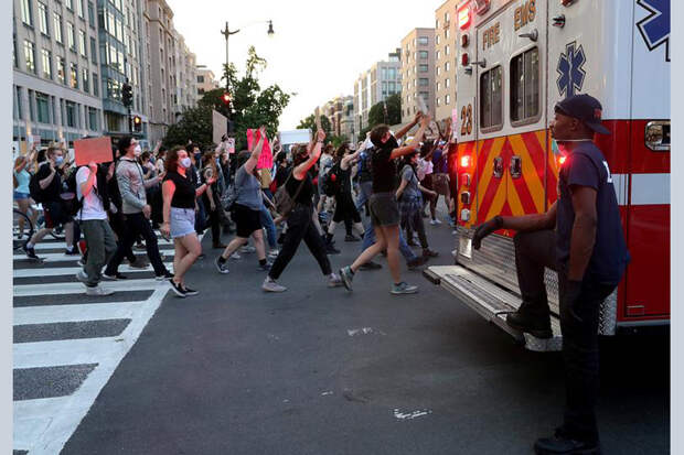 anti-police brutality march