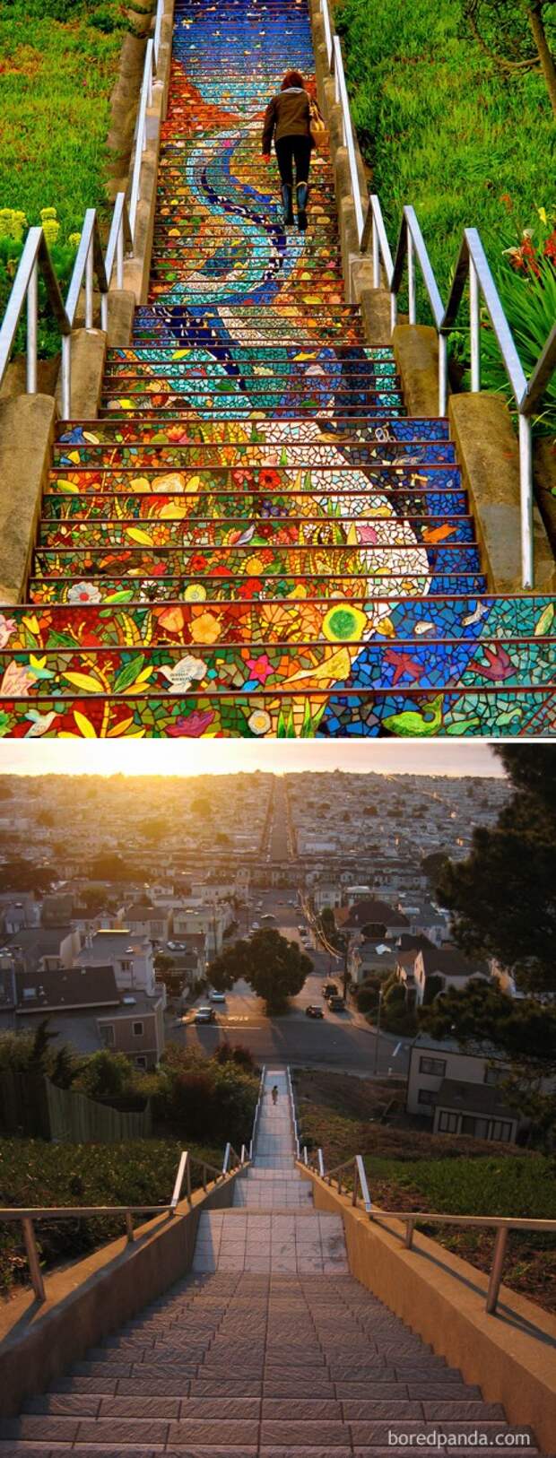 10. Лестница в Сан-Франциско, Калифорния.
