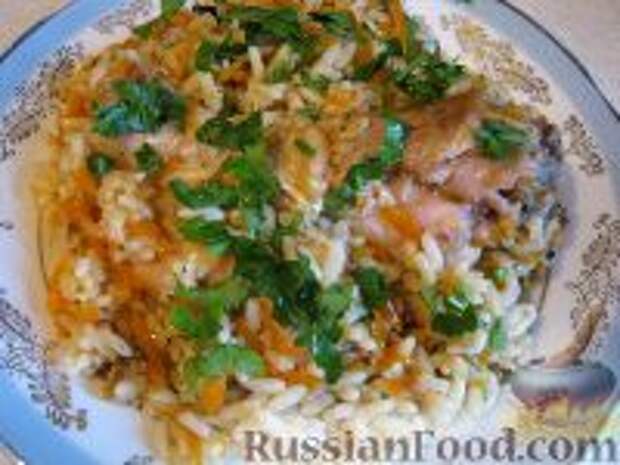 Фото к рецепту: Плов с курицей