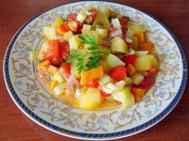Рагу из кабачков и картошки