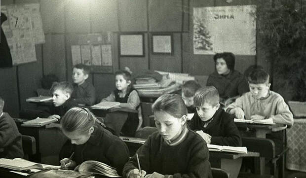 1277 Школа в советской деревне 1964 год