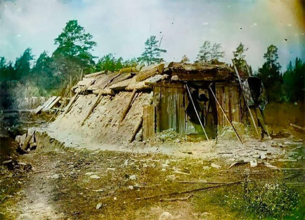 Прекрасные редкие цветные фото русской деревни 1899 года 