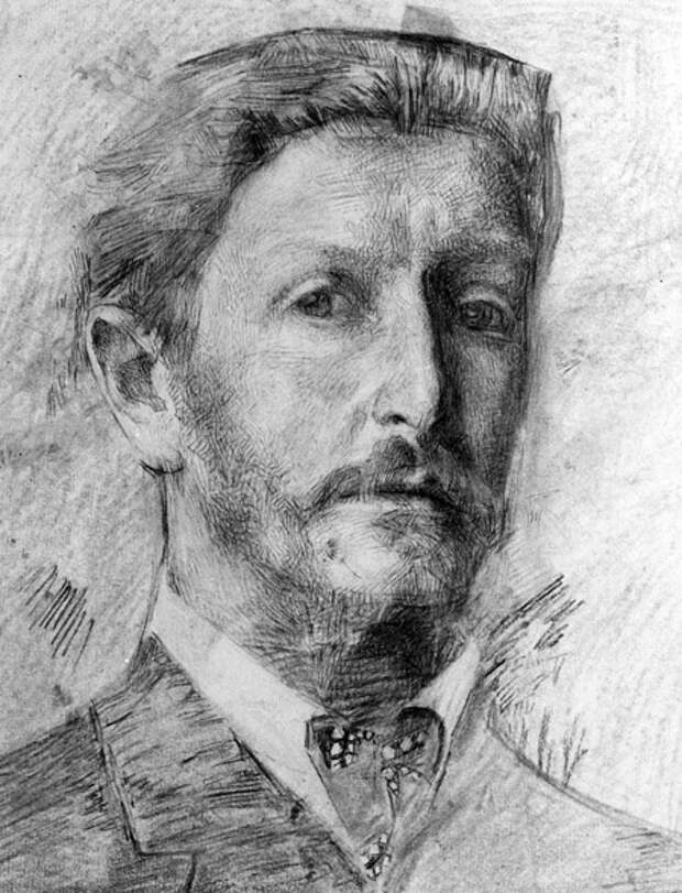 Репродукция автопортрета художника Михаила Врубеля. Источник: Игнатович / РИА Новости