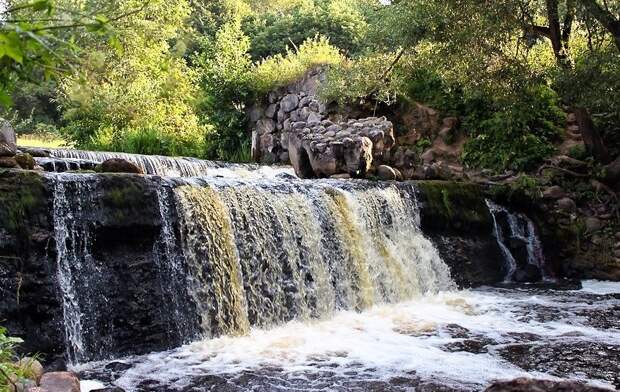 Водопад на реке Вята. беларусы, путешествия