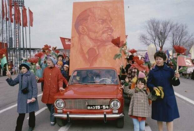 1981 год СССР, демонстрации, мир труд май, парад, первомай, фото