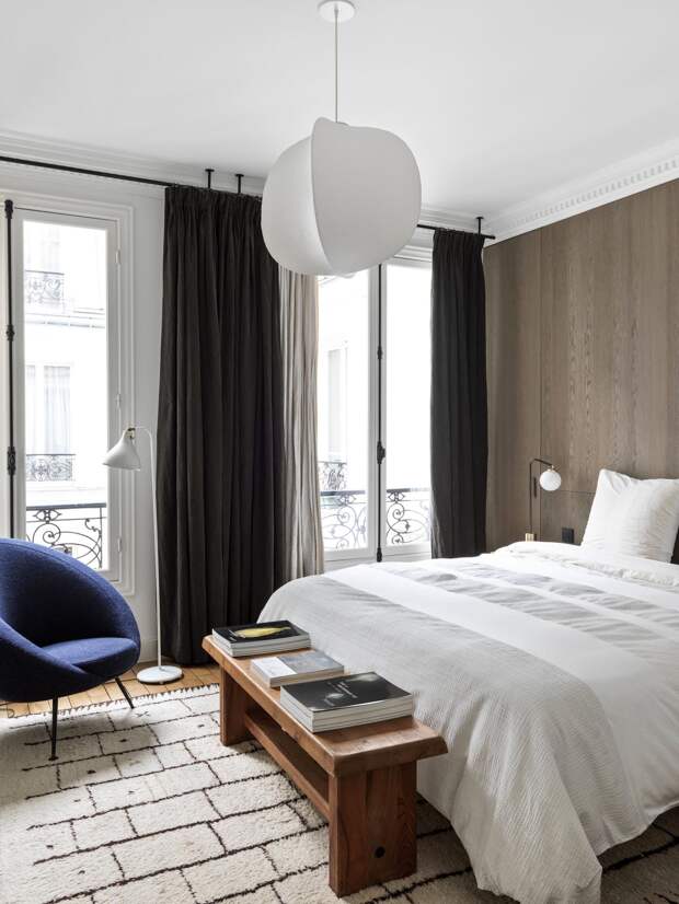 Современный роскошный интерьер квартиры в Париже