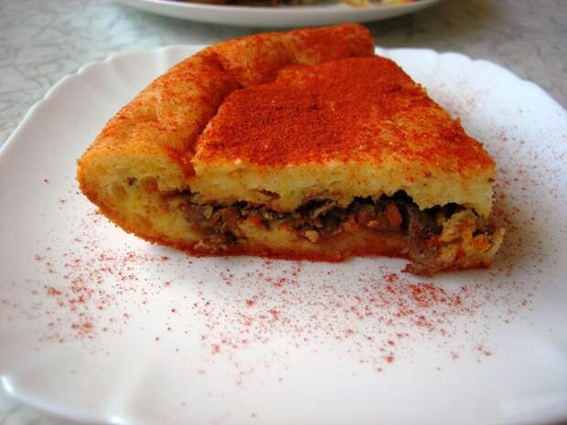 Картинки по запросу Закусочный пирог с куриной печенью Светлана Аниканова