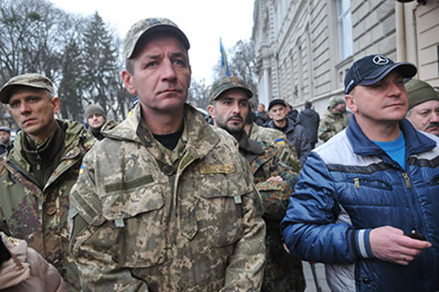Украинские военные, принимавшие участие в боевых действиях на Донбассе