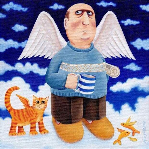 Славные кошки от художницы Вики Маунт (27 работ)