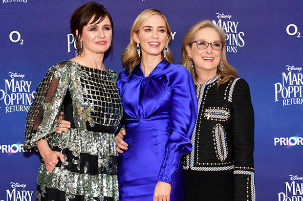 Эмили Блант, Мерил Стрип, Колин Ферт и другие на премьере фильма "Мэри Поппинс возвращается" в Лондоне
