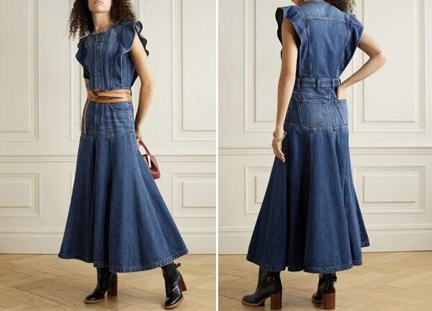 25 классных моделей платьев из… джинсы!