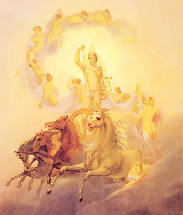 «Аполлон с часами», Георг Фридрих Керстинг, 1822 год. Кто придумал время и решил, сколько в минуте секунд, а в сутках часов