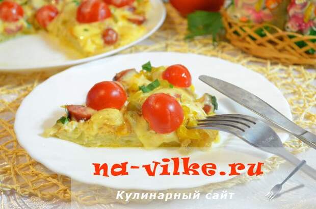 Картофельная пицца на сковороде