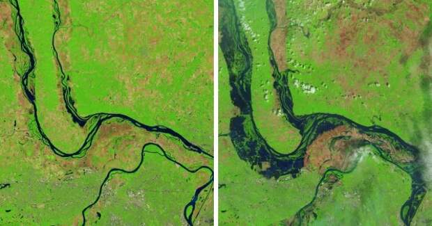 Фотографии от НАСА показывают изменения на поверхности Земли