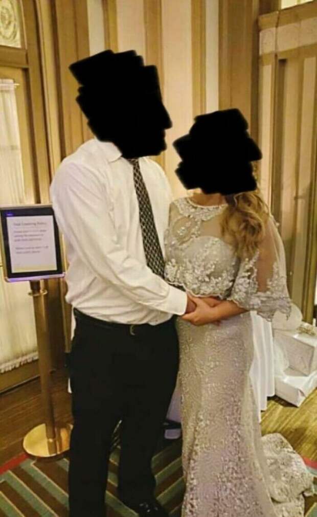 26. Нет, это не жених с невестой. Это отец и мачеха невесты, нацепившая на себя свадебный наряд 26. Нет, это не жених с невестой. Это отец и мачеха невесты, нацепившая на себя свадебный наряд