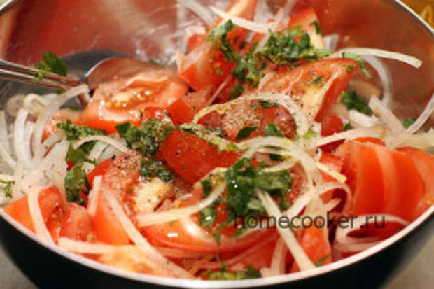 Салат из помидоров Inrgedienty pomidornogo salata 300x200 Салат из помидоров