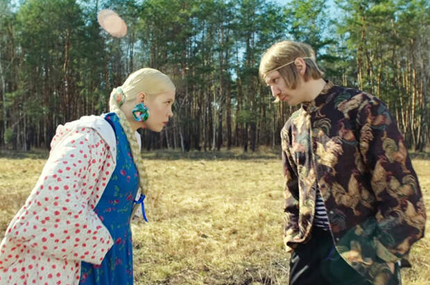 Тина Кузнецова и Иван Дорн в клипе на песню "Мужа дома нету"