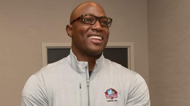 DeMarcus Ware at the Hall of Fame game.