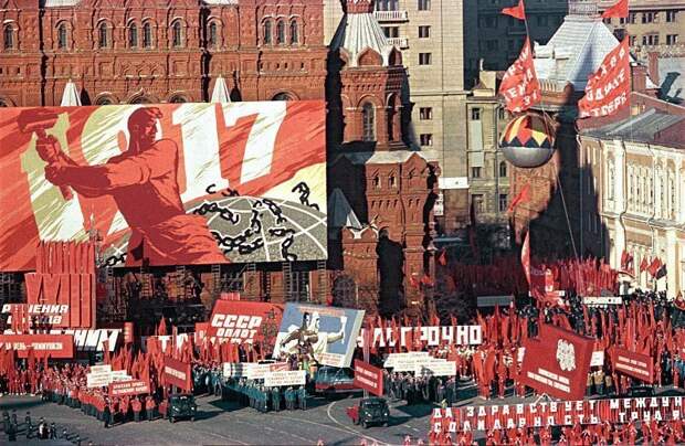 1967 год СССР, демонстрации, мир труд май, парад, первомай, фото