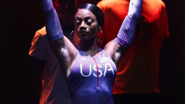 Sha'Carri Richardson models Olympic outfit at Nike event