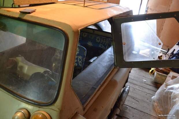 В Минске обнаружили уникальный автомобильчик, сделанный из мотоцикла Jawa barn find, авто, гаражная находка, мото, мотоколяска, мотоцикл, находка, самоделка