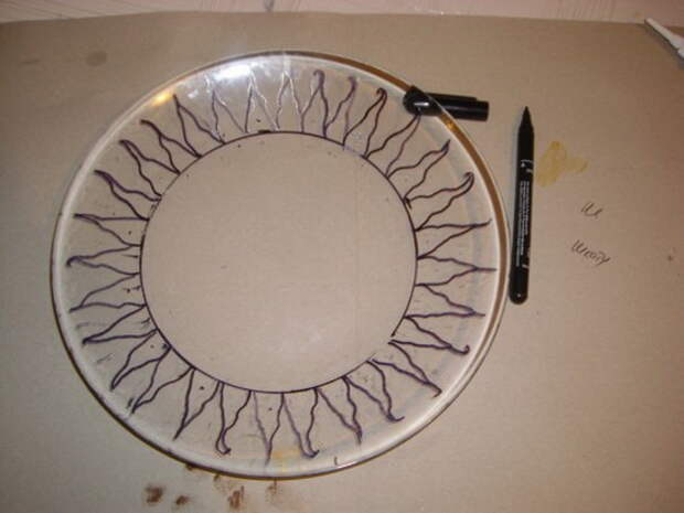 Мастер-класс по декупажу на стекле: Декоративная тарелка «Масаи»