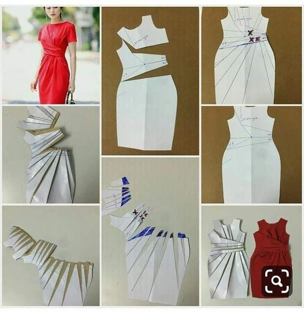Моделирование платья со сложной драпировкой