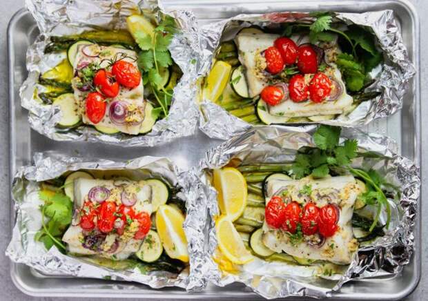 Рыбные лодочки. \ Фото: gardeninthekitchen.com.